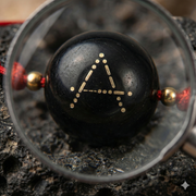 Handcrafted Oltu Stone Morse Code Bracelet - Secret Message